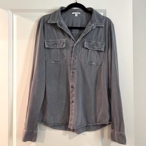 (NWOT) Mens James Perse long sleeve utility button up shirt